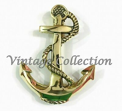 Handmade Antique Nautical Brass Anchor Door Knocker ~ Marine Decor Ship Anchor