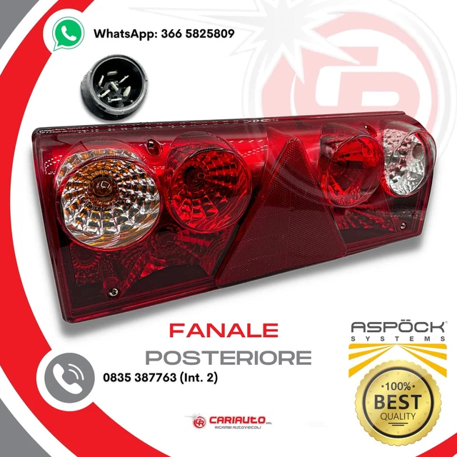 Ricambi Per Camion, Escavatori E Trattori - FANALE POSTERIORE RIMORCHIO