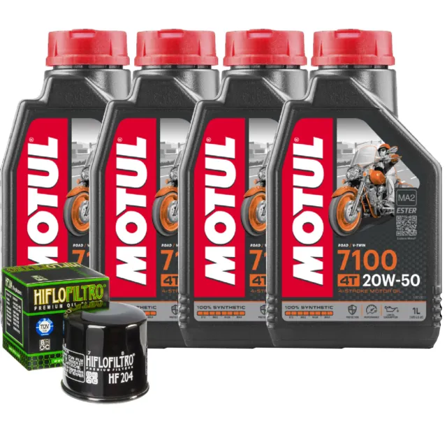 Kit Inspección Aceite Motul 7100 20W50 + Filtro para Honda CBR600 RR 2007>2020