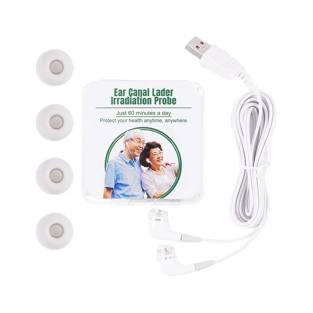 Tinnitus Ear Therapy LLLT Irradiation Physiotherapy Earplug FAST Otitis C2W4