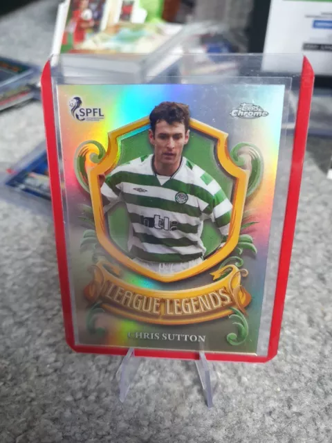 SPFL Topps Chrome Chris Sutton League Legends Insert Celtic FC England Base