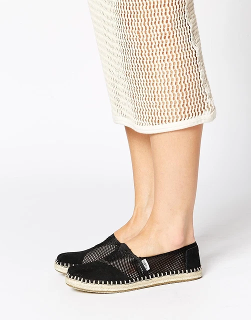 TOMS BLACK MESH Women s Classics Shoes. Style 10004902 Black