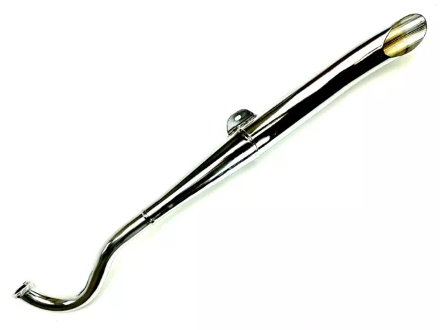 SIDEPIPE Auspuff Puch Maxi chrom 28mm E50 Motor Schalldämpfer 60mm
