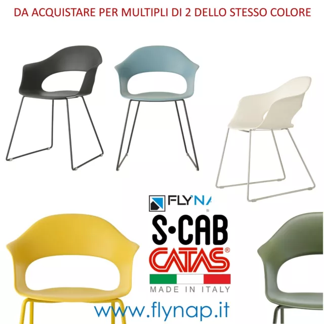 Sedia Casa Bar Living Pranzo Cucina Sala Scab Design Lady B Slitta