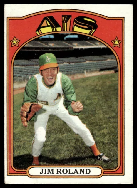 1972 Topps Jim Roland Oakland Athletics #464