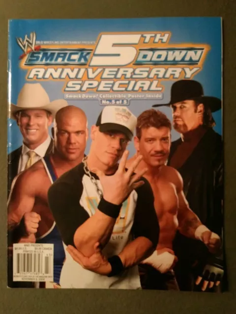 WWE WORLD WRESTLING Magazine 5th Smack Down November 2004 John Cena ...