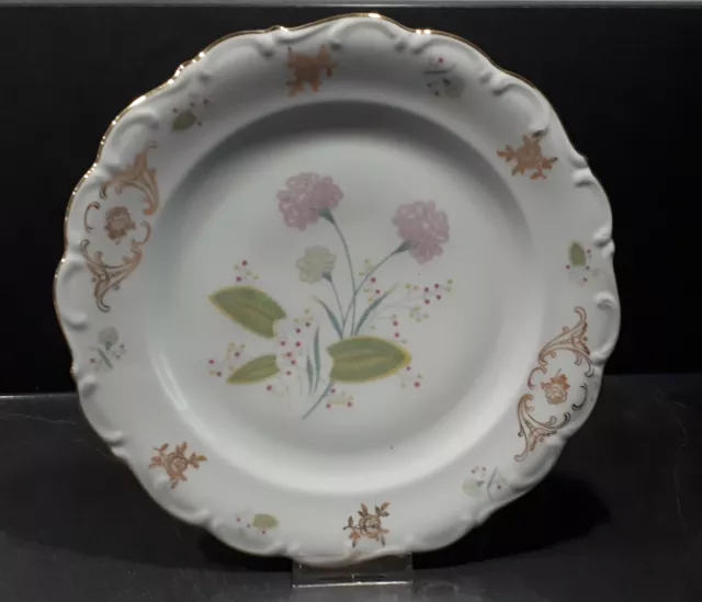 Schumann Porzellan * Prunkplatte Prunkteller Teller * Ø 27cm * Floral * Art Déco