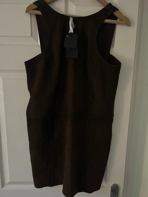 MASSIMO DUTTI BROWN Suede Leather Dress Sleeveless Lined BNWT Size UK 14 Large 52.00 - PicClick UK MASSIMO DUTTI BROWN Suede Leather Dress Sleeveless Lined BNWT Size UK 14 Large 52.00 - PicClick UK