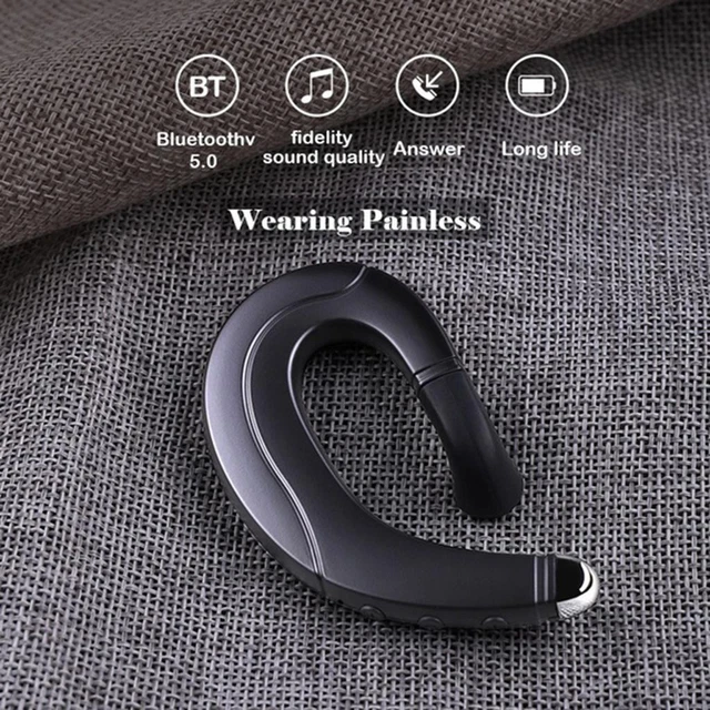 Acquista NUOVO Auricolare A Conduzione Ossea Bluetooth 5.2 Clip Per Orecchio Orecchino Cuffie Wireless Cuffie Sportive Gancio Per L'orecchio Con Microfono In Italia A Partire Da 9.57