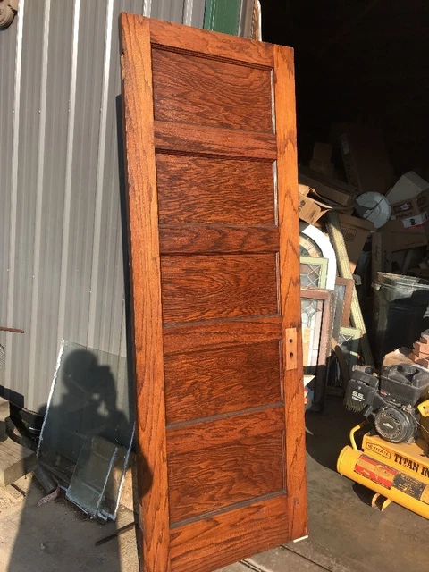 AN 422 antique flat panel passage door 29.5 x 82.75 x 1.75