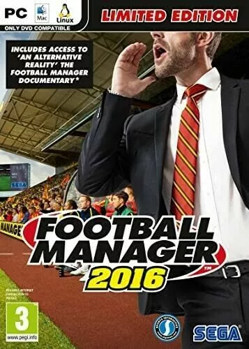 Football Manager 2016 Limited Edition PC & Mac Spiel inkl. Handbuch 5055277026661SEGA