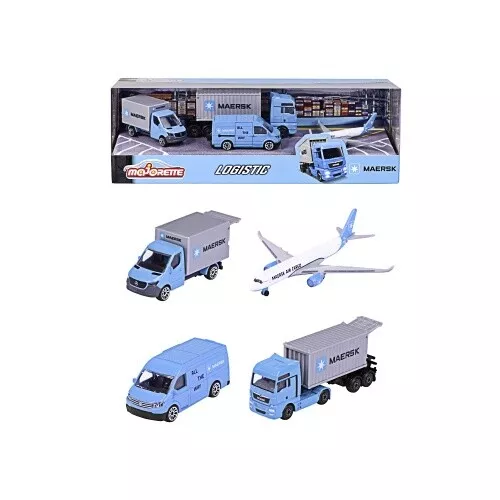 Majorette, MAERSK 4 Transport-Fahrzeuge, Giftpack