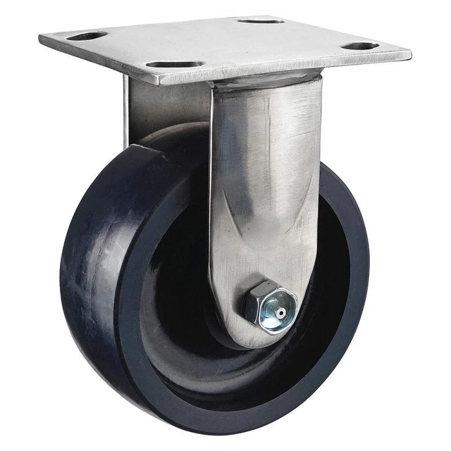 GRAINGER APPROVED P21RX-U050D-14-001 Standard Plate Caster,Rigid,750 lb.
