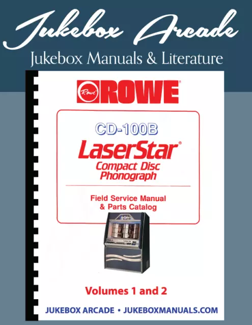 ROWE CD-100B LaserStar Service & Parts Manuals with Troubleshooting 2 Volume Set