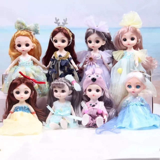 Toy Set Molly Girls' Doll Mini Multi Joint Doll Movable Jointed Princess Dolls