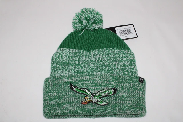 NFL  '47 NFL Throwback  Logo Cuff Philadelphia Eagles Winter Knit Hat Beanie NWT