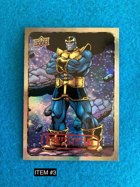2015 2016 Upper Deck Marvel Dossier #4 FOIL THANOS - YOU PICK -