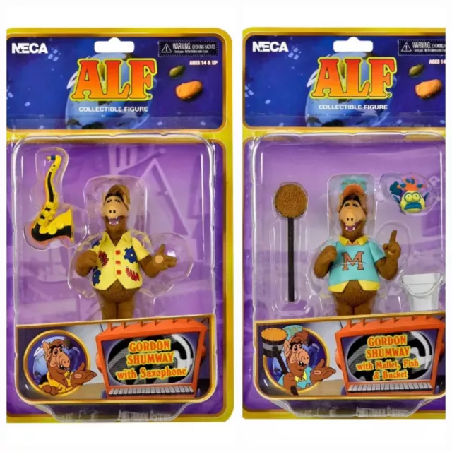 NECA ALF Gordon Shumway Figures 2023 Target Exclusive Haulathon Figures 2 Pk Lot