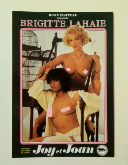 Joy & Joan Brigitte Lahaie Erotic Film Cinema Postcard