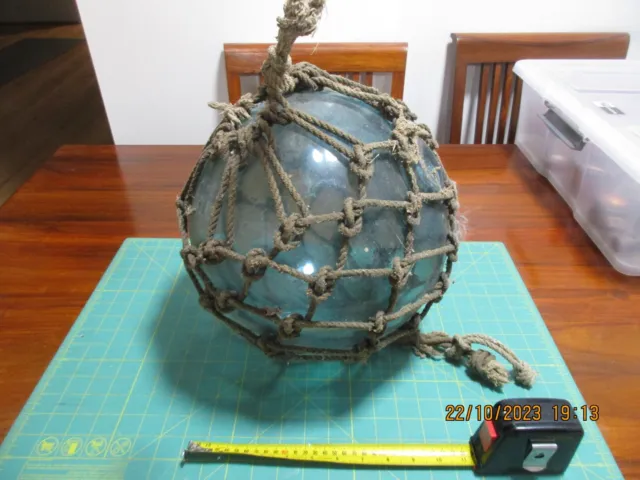 27cm 11 inch diameter Glass Float Net Buoy Japanese Trawler 40+ years old
