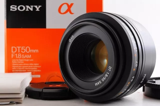 【TOP MINT+ EN CAJA】Lente estándar SONY DT 50 mm F/1.8 SAM SAL50F18 AF de...