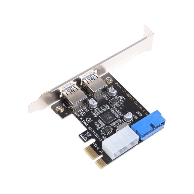 PCI-E to USB 3.0 Adapter PCI for  1X to USB 3.0 20Pin 2-Port Expansion Ca