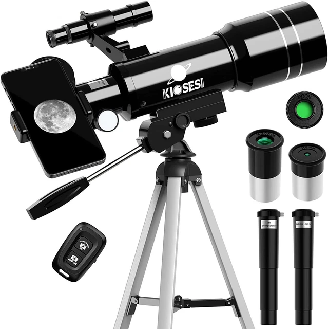 KIOSESI Telescope for Adults & Kids, 70mm Aperture 400mm Refractor Telescope...