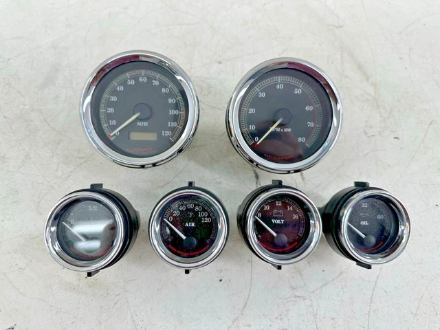 2003 Harley Flh Electra Glide Gauge Speedometer Set Tach Oil Temp V Fuel