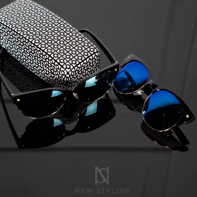 NewStylish mens fashion Classic retro & Reflective tinted lens sunglasses