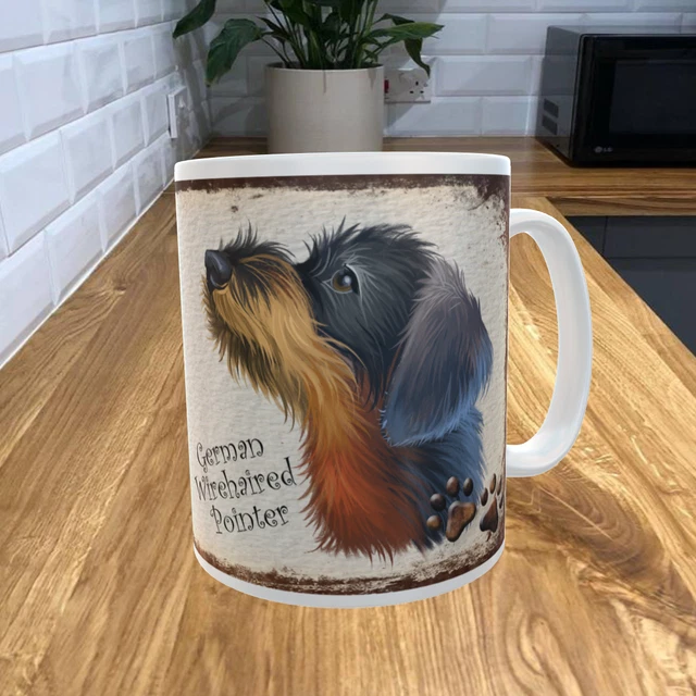 Tazza da caffè puntatore a pelo tedesco 11 oz tema preghiera del mio cane 679DRMUG