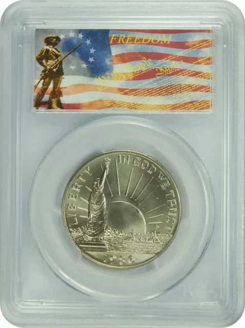 1986-D PCGS MS69 Statue of Liberty  .50 Commemorative Freedom Label