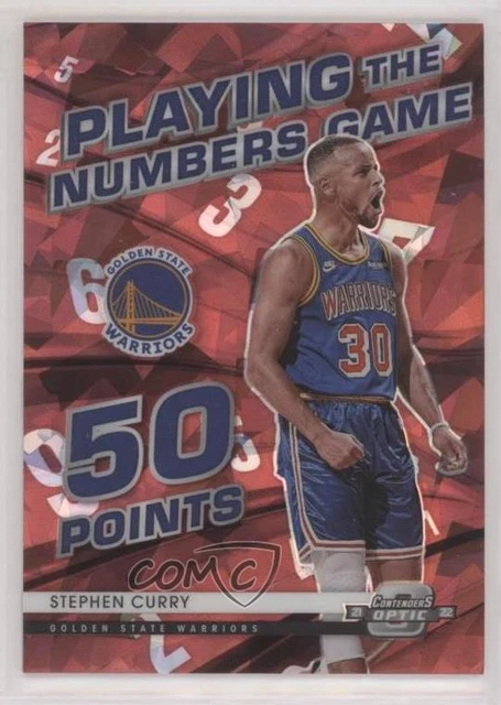 2021-22 Panini Contenders Optic Red Cracked Ice Prizm Stephen Curry #11
