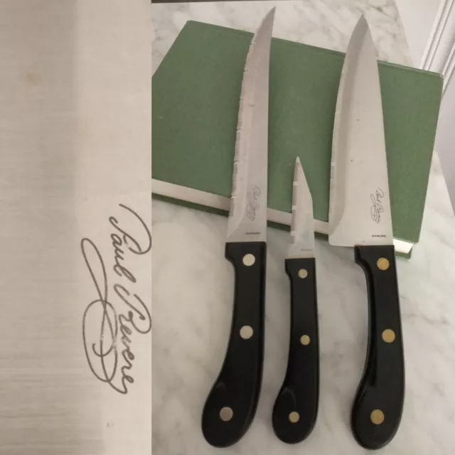 6 Piece Cutco Knife Set with Wall Mount Rack - Ruby Lane