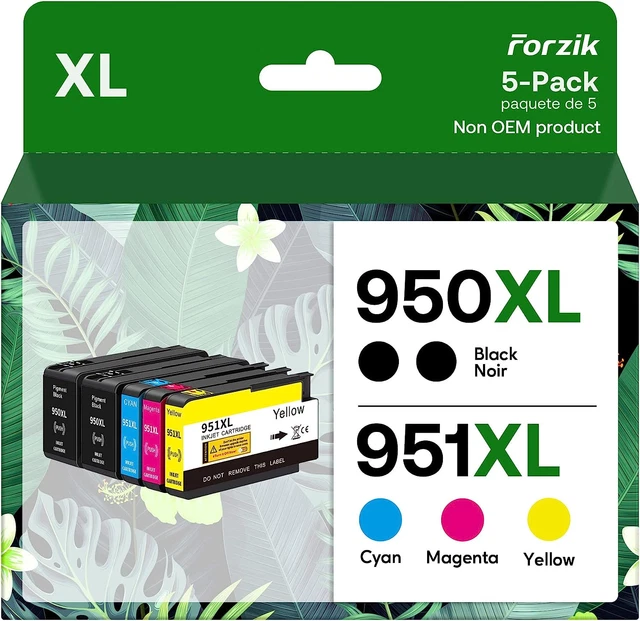 Compatible 950 XL Ink Cartridge Replacement for HP 950XL 951XL Combo Work for HP