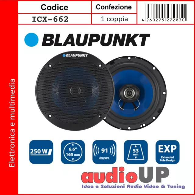 Altoparlanti Auto 165 Mm 60W Rms - 120W Max Cadauna. Coppia Con Griglie Tuning