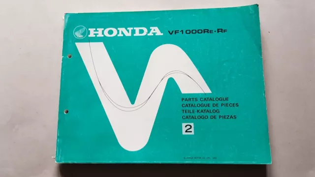 Honda VF 1000 R (E-F) 1985 catalogo ricambi originale moto spare parts catalogue