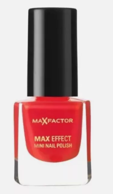 MAX FACTOR MAX EFFECT MINI NAIL POLISH VARNISH 4.5ML BOTTLE 09 DIVA CORAL new