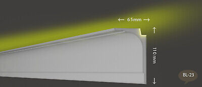 2 meter Indirekte Beleuchtung LED Lichtprofile Wand Stuckleiste Profil BL23