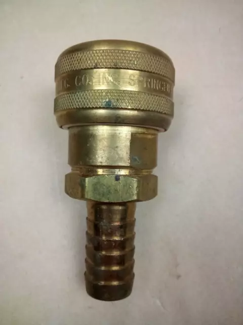 Foster Fm6906, 4 Series, Industrial Coupler, Automatic, 3/4" Hose Barb, Brass