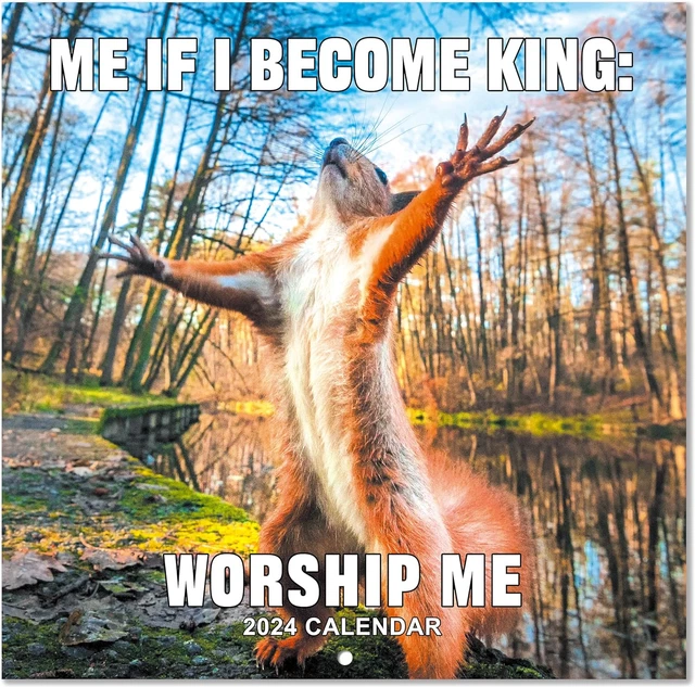 2024 WALL CALENDAR Animal Memes Wall Calendar 2024 from Jan. 2024