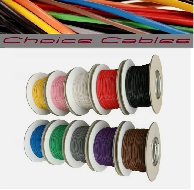 1.0mm Auto Cable 12/24v Thinwall Green Tracer Striped Car Boat Wire 16.5 AMP
