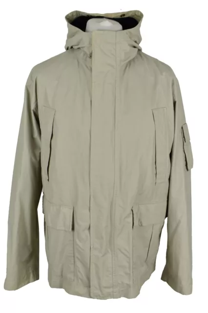 TIMBERLAND Waterproof Beige Windbreaker Jacket size M Mens Outerwear Outdoors