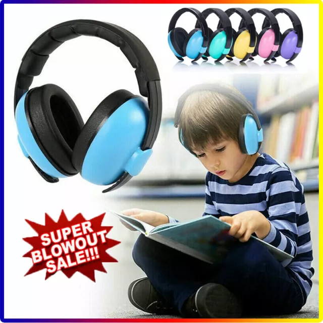 Baby Kids Ear Defenders Hearing Protectors Noise Reduction Ear Muffs Adjustable