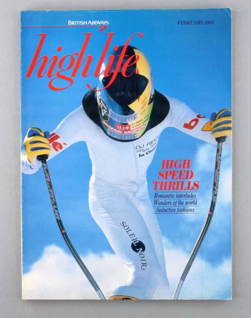 British Airways Highlife Airline Inflight Magazine February 1992 Ba Gatwick