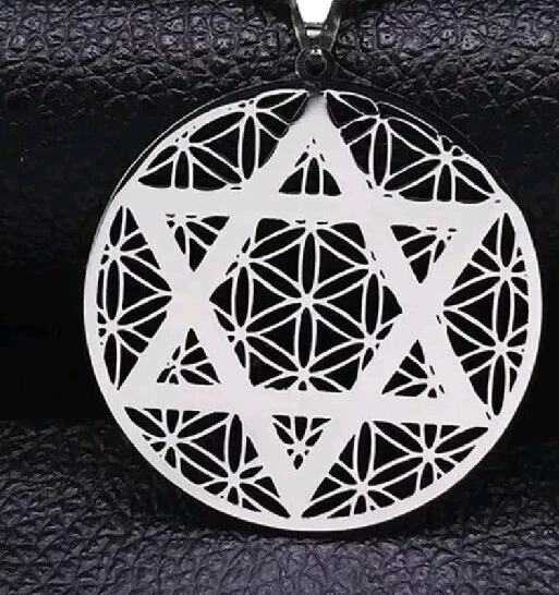 Collana in Argento Sterling con Stella di David 3D per Uomini