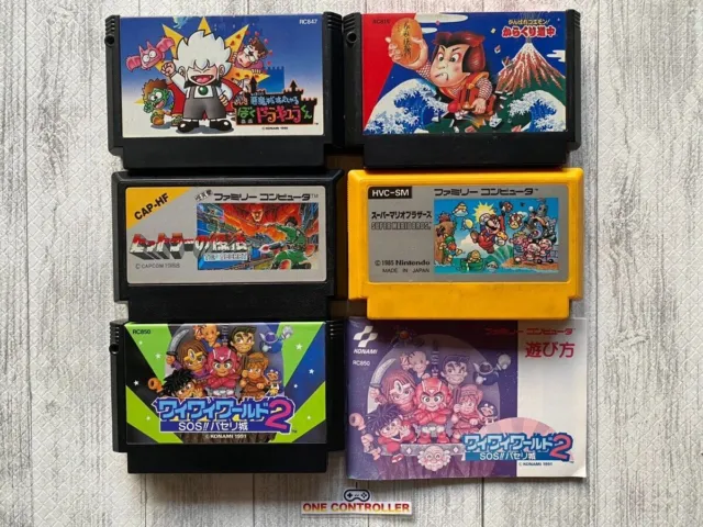 Nintendo Famicom NES Wai Wai World 2 & DRACULA KUN & GOEMON & Hitler & Mario