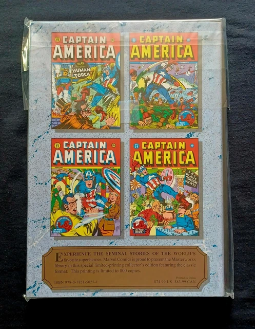Captain America GOLDEN AGE ~ Marvel Masterworks Deluxe HC Limited to 800 copies 2