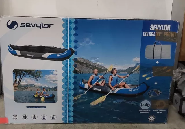 Sevylor Colorado Pro Inflatable 2 Person Kayak Kit