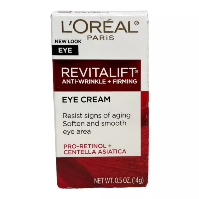 L'Oreal Revitalift Eye Cream Anti-Wrinkle + Firming 0.5fl.oz./14g NEW IN BOX
