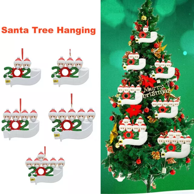 Family Xmas Tree Hanging Family Ornament Mask Pendant Decorations Gift Party AU